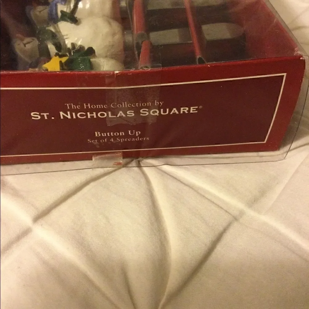 St Nicholas Square Snowmen Christmas Spreaders